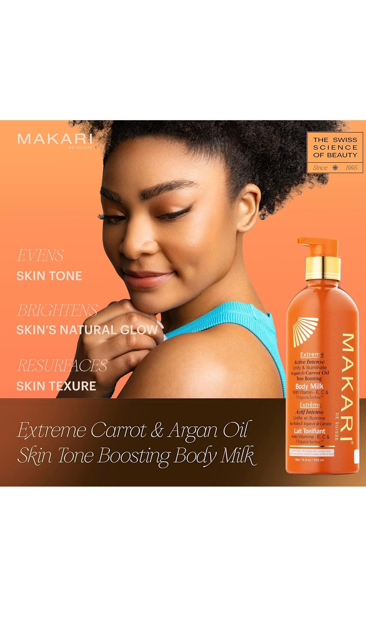 Thumbnail of MAKARI Extreme Active Intense Carrot & Argan Oil Body Milk 16.8 oz.