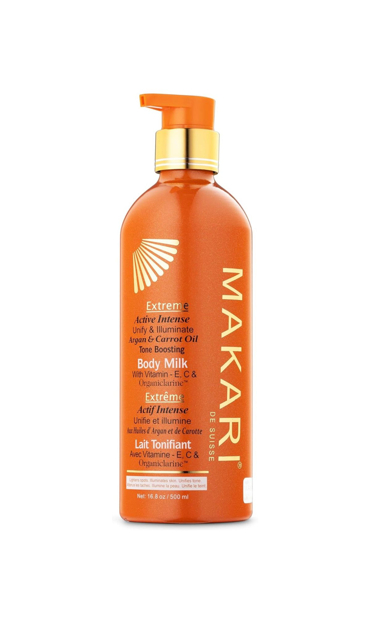 MAKARI Extreme Active Intense Carrot & Argan Oil Body Milk 16.8 oz.